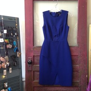 BCBG Cobalt Blue Cutout Dress